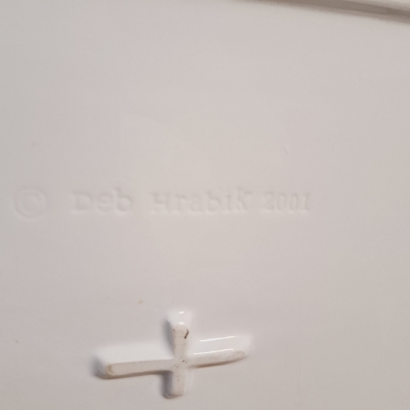 Vintage Deb Hrabik 2001‎ Ceramic Harley Quinn Pattern Serving Platter - Picture 6 of 8